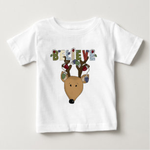 Camiseta De Bebé Navidades del país renos creen feriados