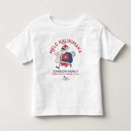 Camiseta De Bebé Navidades del personalizado Mele Kalikimaka Santa 