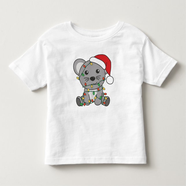 Camiseta De Bebé Navidades del ratón Animales de invierno ratones d (Anverso)