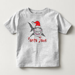 Camiseta De Bebé Navidades del Tiburón de Santa Jaws
