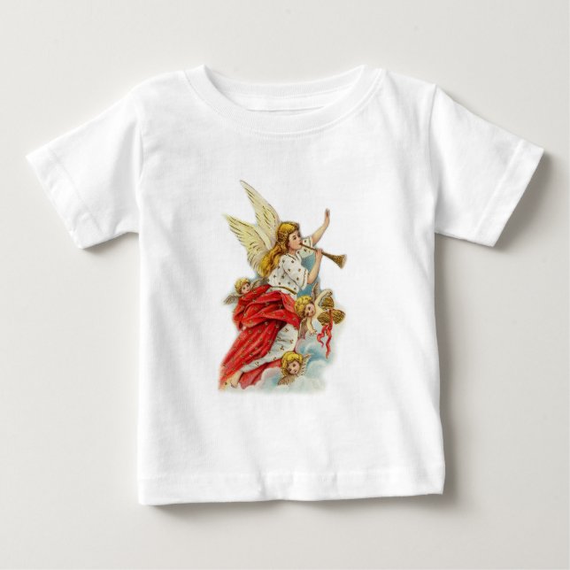 Camiseta De Bebé Navidades desea ángeles (Anverso)