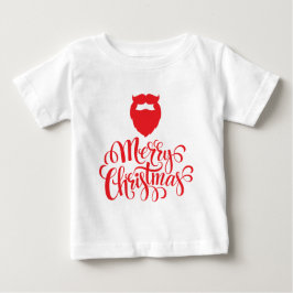Camiseta De Bebé Navidades diseñan barba Santa
