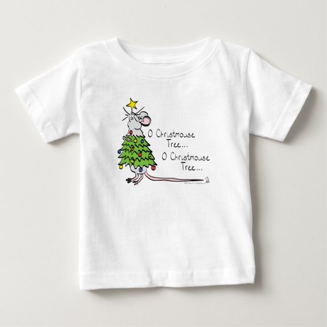 Camiseta De Bebé Navidades divertidos adornan el Personalizado del  (Anverso)