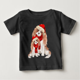 Camiseta De Bebé Navidades divertidos de Cocker Spaniels Flotan Nav
