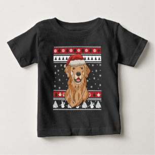 Camiseta De Bebé Navidades divertidos de Golden Retriever