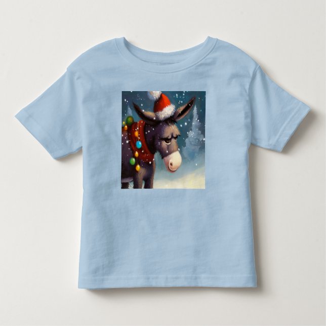 Camiseta De Bebé Navidades Donkey 2 (Anverso)