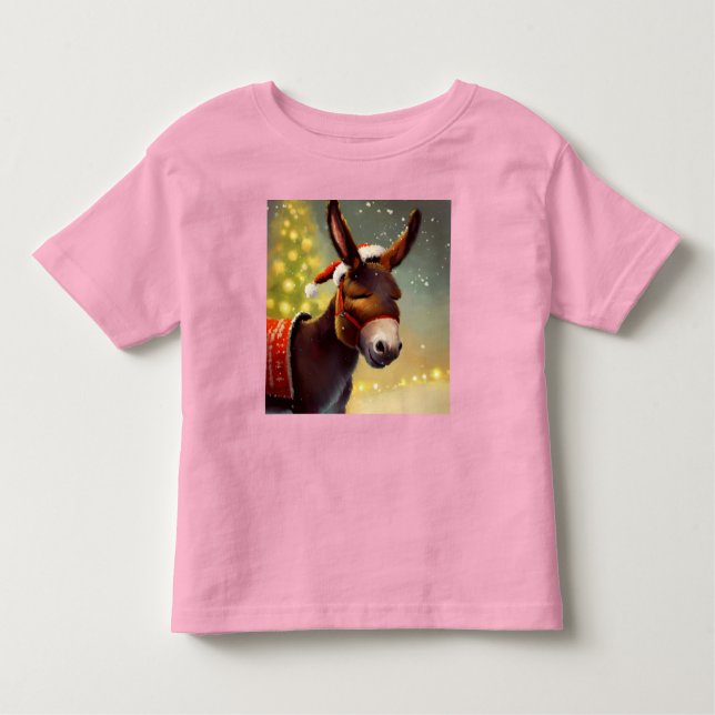 Camiseta De Bebé Navidades Donkey 4 (Anverso)