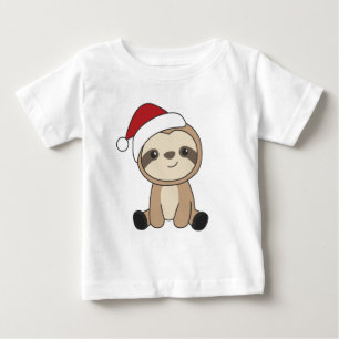 Camiseta De Bebé Navidades espumosos Nieve Animales de Invierno Slo