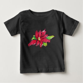 Camiseta De Bebé Navidades Eve Flower