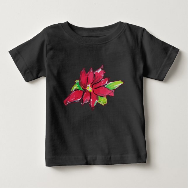 Camiseta De Bebé Navidades Eve Flower (Anverso)