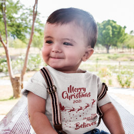 Camiseta De Bebé Navidades Familia de vacaciones de renos de trineo