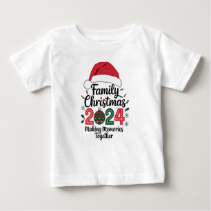 Camiseta De Bebé Navidades familiares 2024 Reuniendo Recuerdos