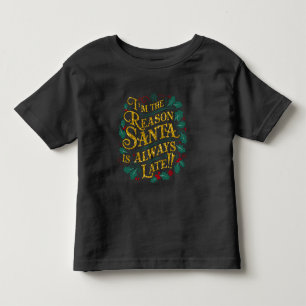 Camiseta De Bebé Navidades familiares Tees   Razón por la que Santa