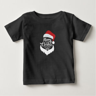 Camiseta De Bebé Navidades felices Santa Claus dice Feliz Navidad