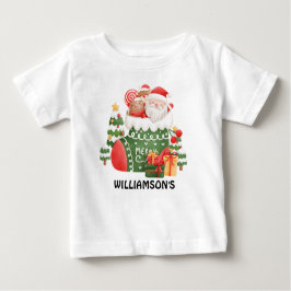 Camiseta De Bebé Navidades felices | Santa Claus dice que es person