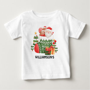 Camiseta De Bebé Navidades felices   Santa Claus dice que es person