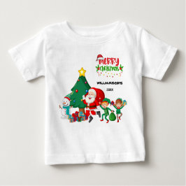 Camiseta De Bebé Navidades felices | Santa Claus dice que es person