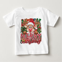 Camiseta De Bebé Navidades Feliz Navidad Santa