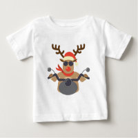 Navidades Funny Rudolf Biker Motorcycle