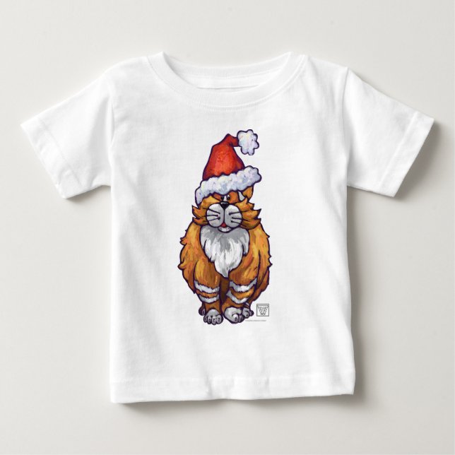 Camiseta De Bebé Navidades Ginger Cat (Anverso)