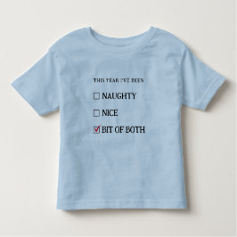 Camiseta De Bebé Navidades graciosos de Blue Naughty List