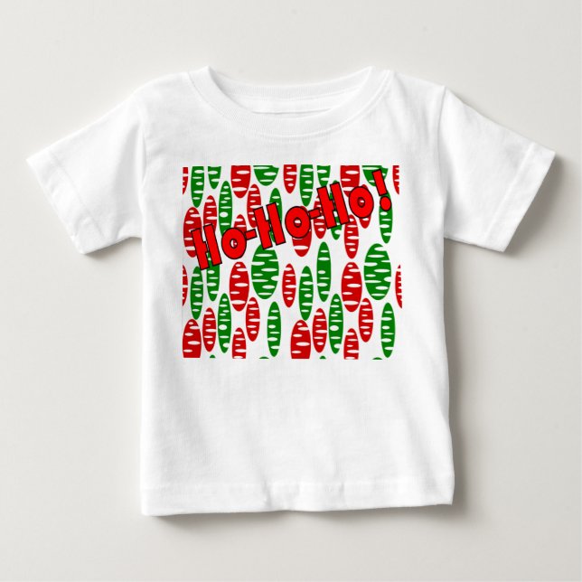 Camiseta De Bebé Navidades Holey Ovals (Anverso)