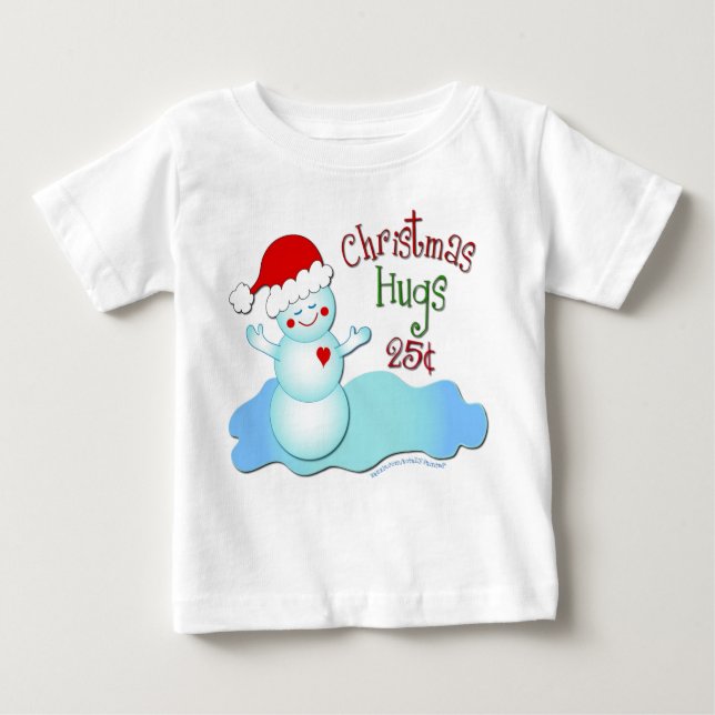 Camiseta De Bebé Navidades Hugs (Anverso)
