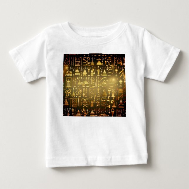 Camiseta De Bebé Navidades Jeroglíficos Egipcios 2 (Anverso)