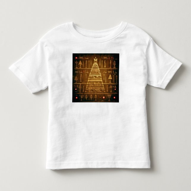 Camiseta De Bebé Navidades Jeroglíficos Egipcios 3 (Anverso)