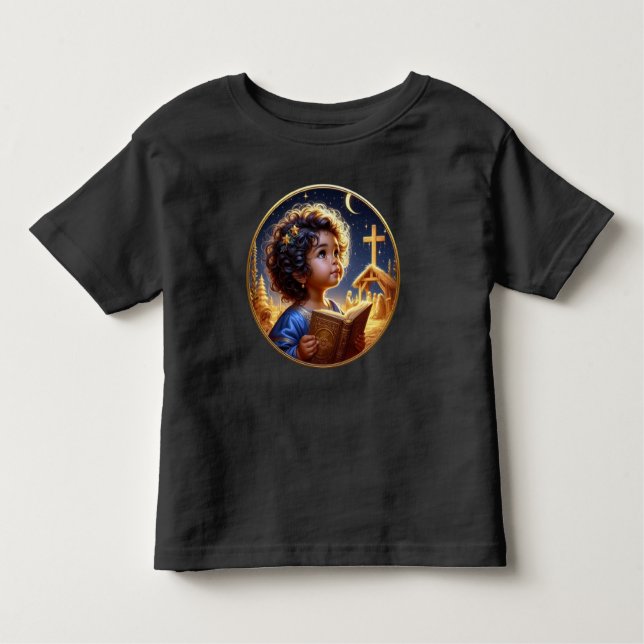 Camiseta De Bebé Navidades Jesús es sobre la cruz (Anverso)