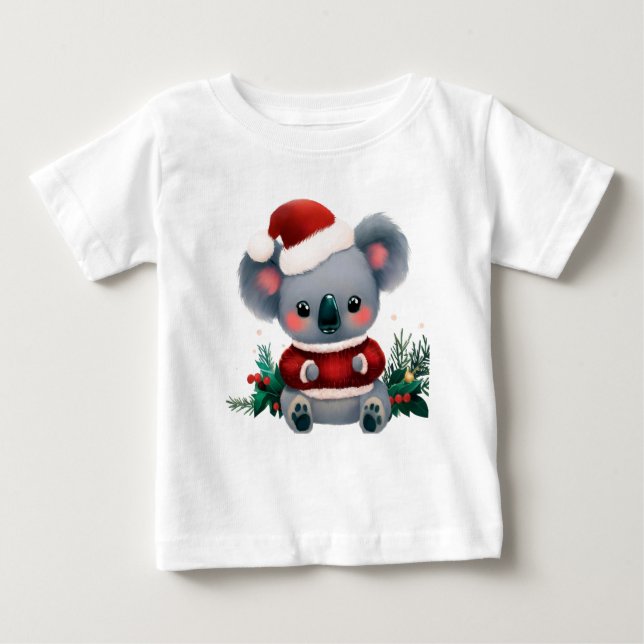 Camiseta De Bebé Navidades Koala 3 (Anverso)