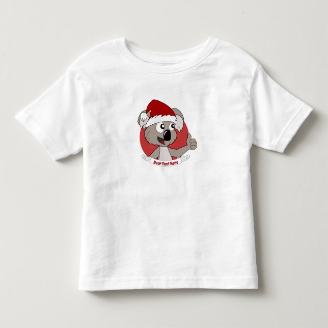 Camiseta De Bebé Navidades koala personalizado (Anverso)