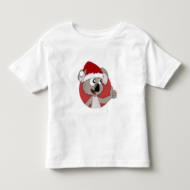 Camiseta De Bebé Navidades koala personalizado (Anverso)