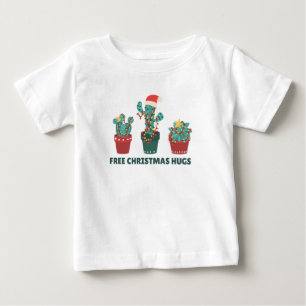 Camiseta De Bebé Navidades libres abrazan divertidas plantas de cac