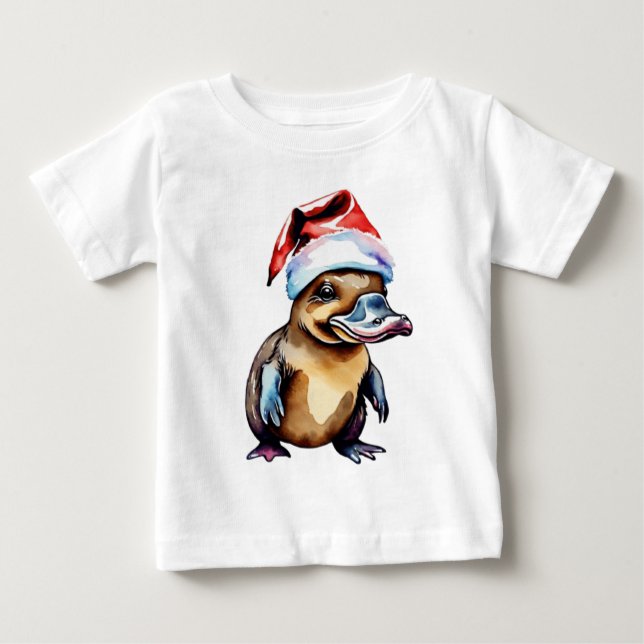 Camiseta De Bebé Navidades lindos platypus (Anverso)