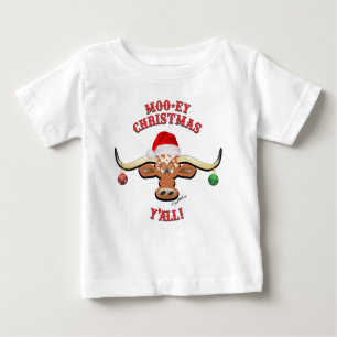 Camiseta De Bebé Navidades Longhorn Steer