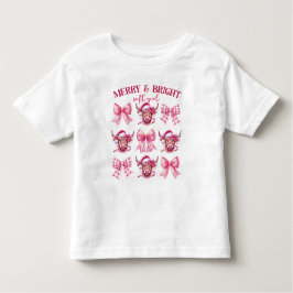 Camiseta De Bebé Navidades merry y brillantes