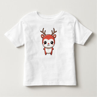 Camiseta De Bebé Navidades minimalistas cortan a bebé reno rudolfo