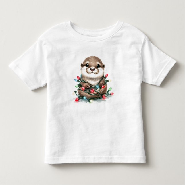 Camiseta De Bebé Navidades Otter (Anverso)