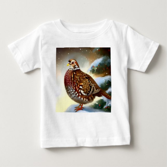 Camiseta De Bebé Navidades Partridge 1 (Anverso)