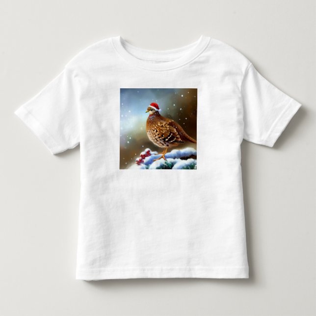 Camiseta De Bebé Navidades Partridge 2 (Anverso)