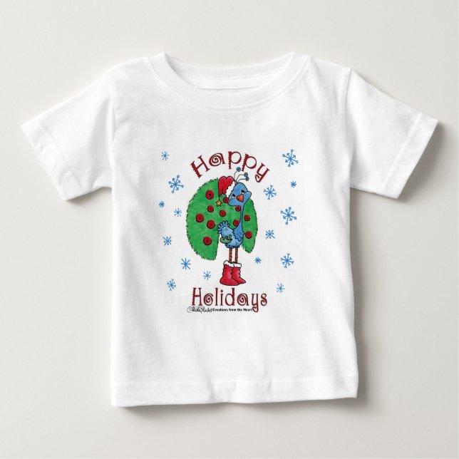 Camiseta De Bebé Navidades Peacock (Anverso)