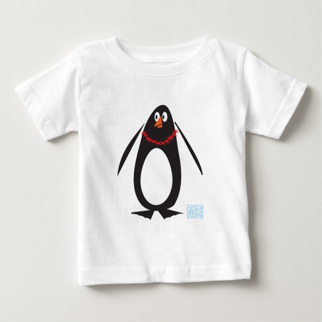 Camiseta De Bebé Navidades Penguin (Anverso)