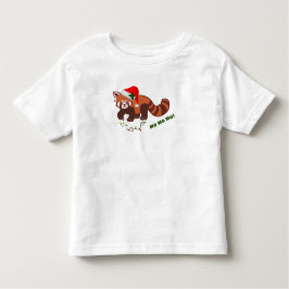 Camiseta De Bebé Navidades personalizables Red Panda Toddler T-Shir