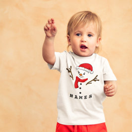 Camiseta De Bebé Navidades personalizados celebran divertido hombre
