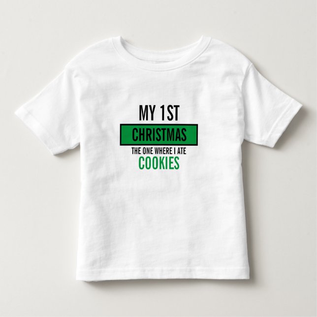 Camiseta De Bebé Navidades personalizados plantilla de comida diver (Anverso)