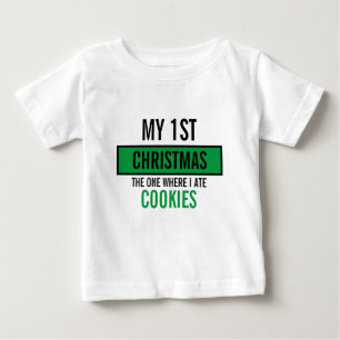 Camiseta De Bebé Navidades personalizados plantilla de comida diver