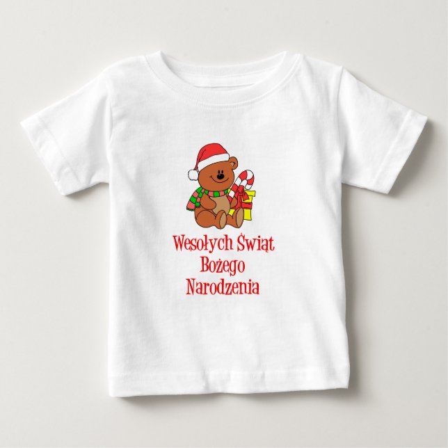 Camiseta De Bebé Navidades polacos de Wesolych Swiat (Anverso)