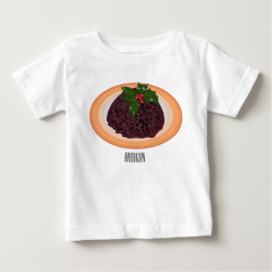 Camiseta De Bebé Navidades pudding personalizado ilustracion