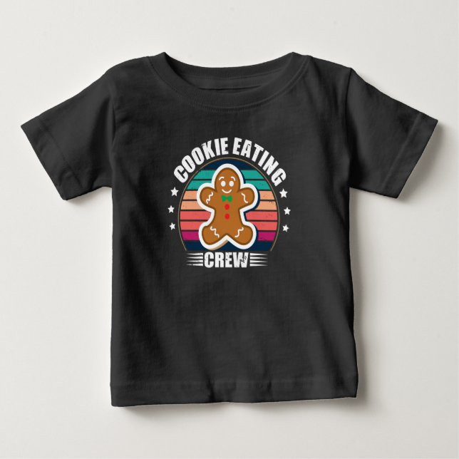 Camiseta De Bebé Navidades que coinciden con equipos de cocina fami (Anverso)